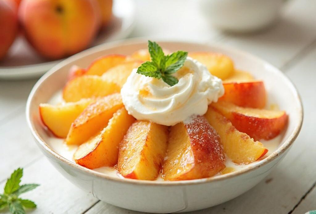 peaches and cream