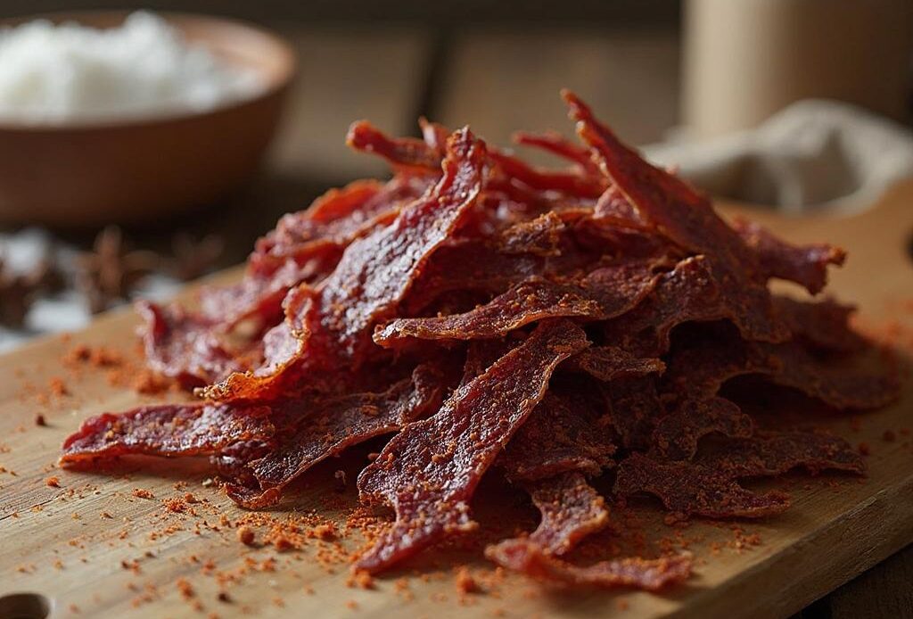 beef jerky , air fryer beef jerky