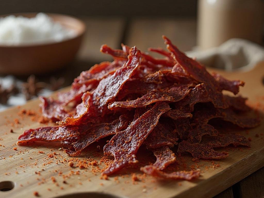 beef jerky , air fryer beef jerky