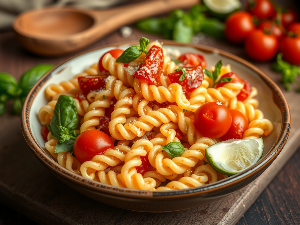 Highlight the versatility of fusilli in various cuisines.