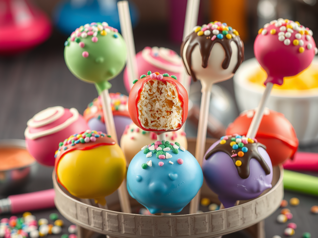 Hhomemade cake pops