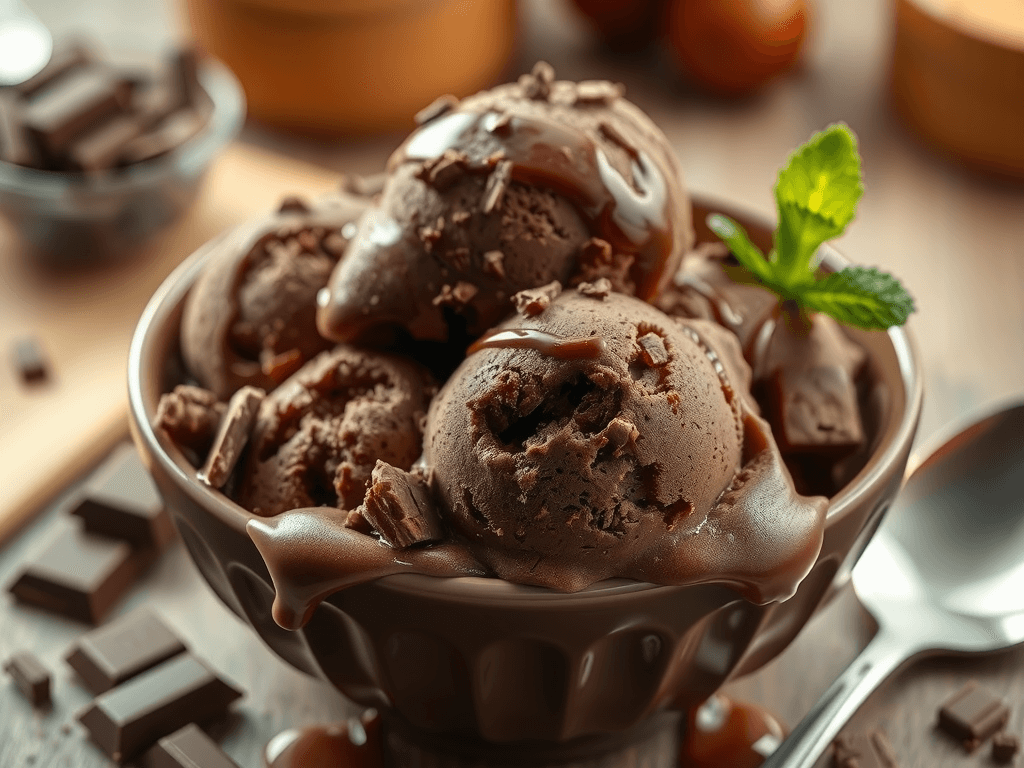 Homemade Chocolate Ice Cream