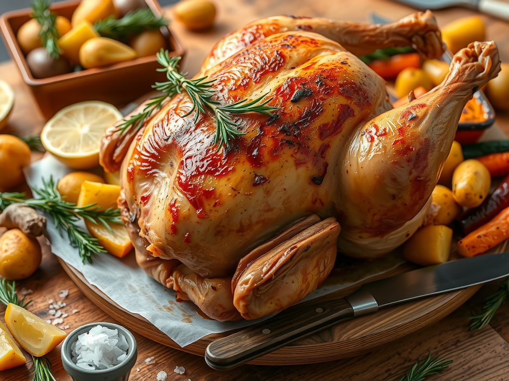 Dry-Brined Roast Chicken