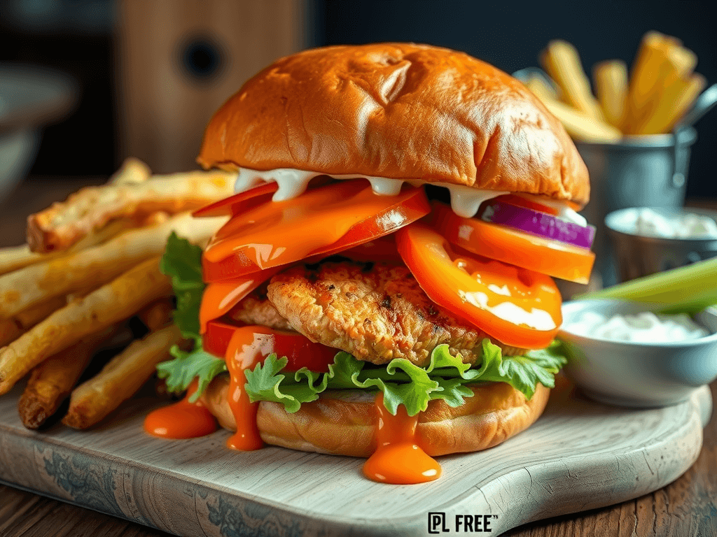 buffalo chicken burgers recipes