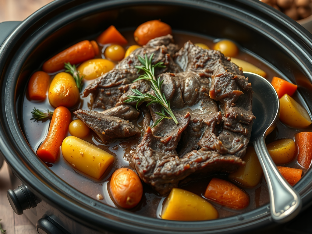 Easy Slow Cooker Pot Roast Recipe