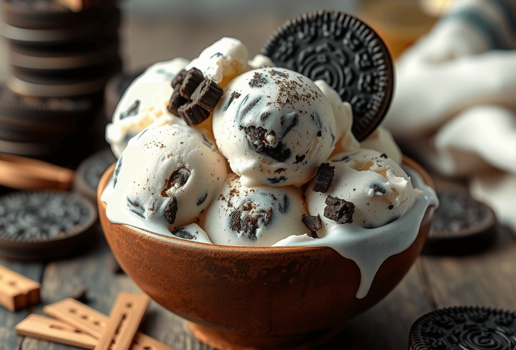 Homemade Oreo Ice Cream