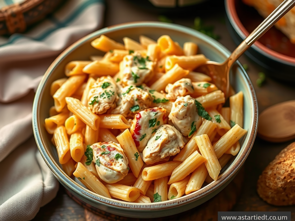 crockpot chicken pasta