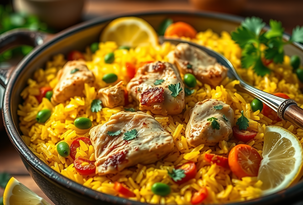 chicken and yellow rice recipe