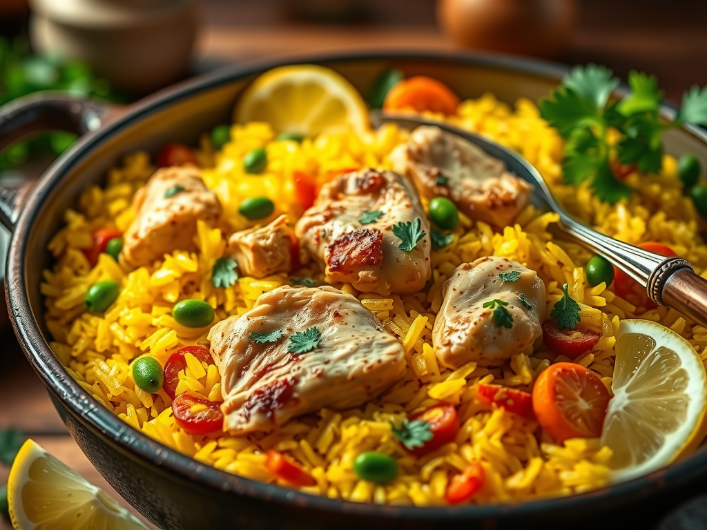 chicken and yellow rice recipe