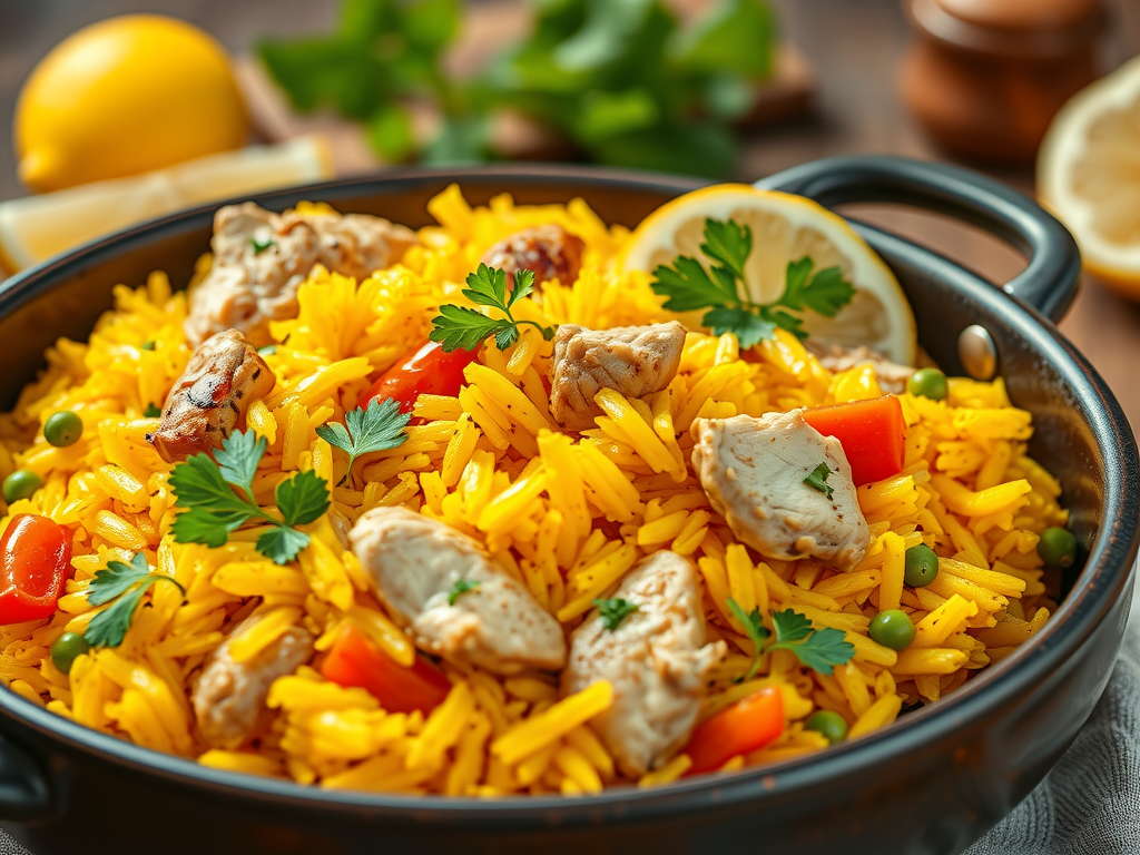 chicken and yellow rice recipe