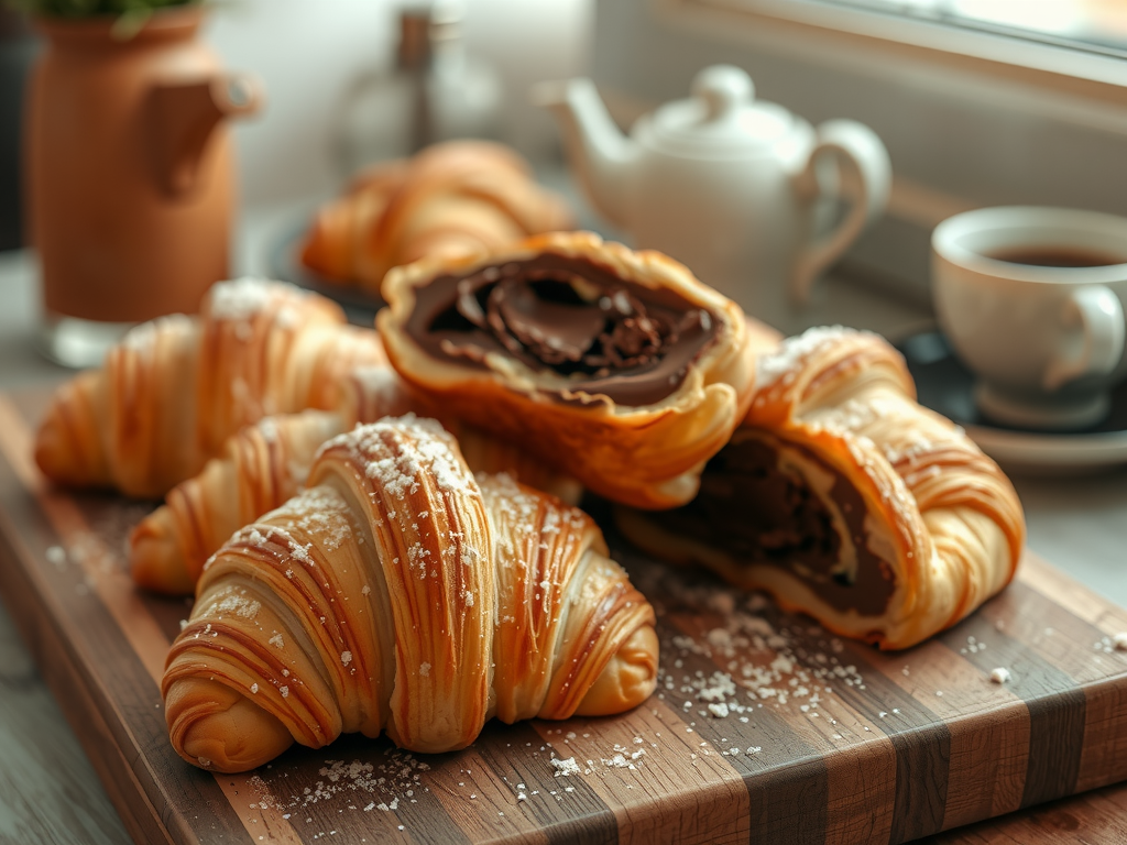 Homemade Chocolate Croissants