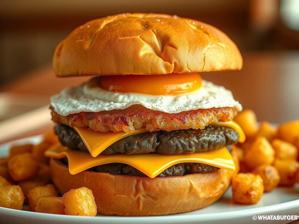 whataburger breakfast burger nutrition