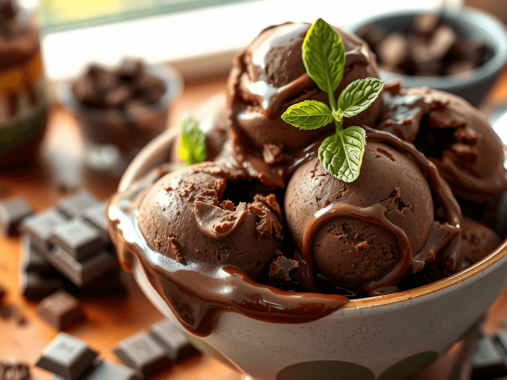 Homemade Chocolate Ice Cream