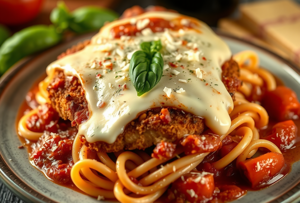 Chicken Parmigiana Pasta RECIPES