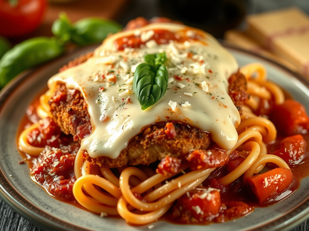 Chicken Parmigiana Pasta RECIPES