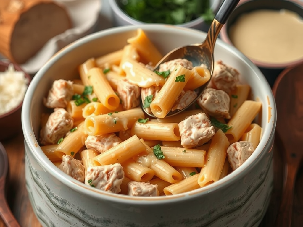 crockpot chicken pasta