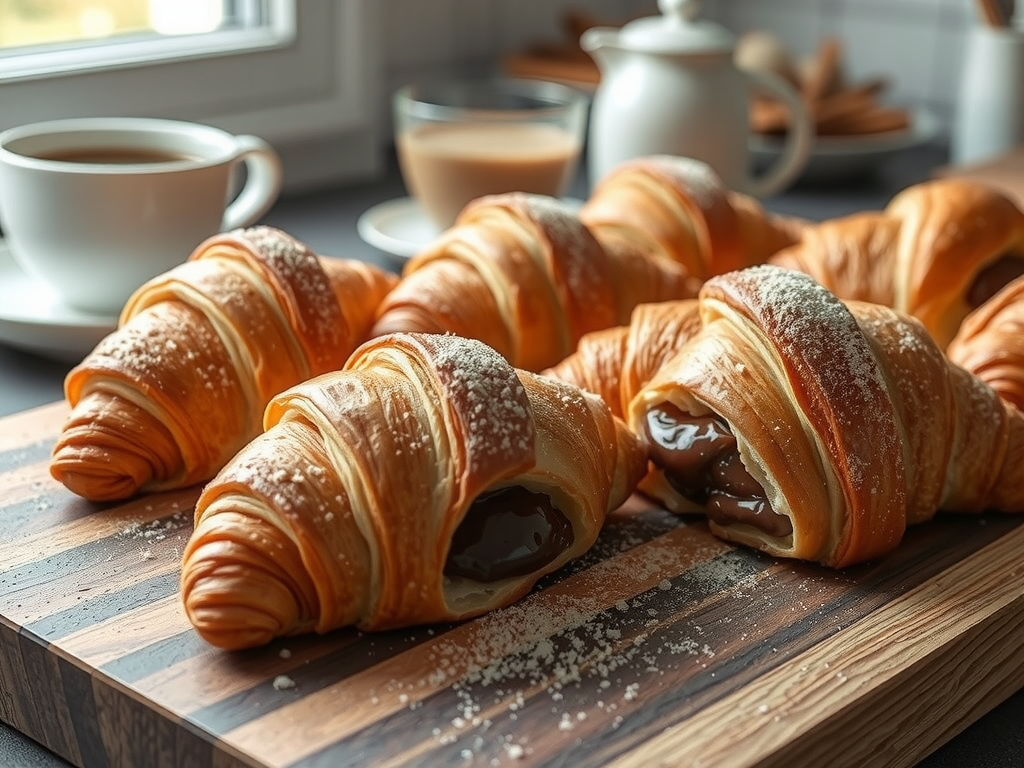 Homemade Chocolate Croissants