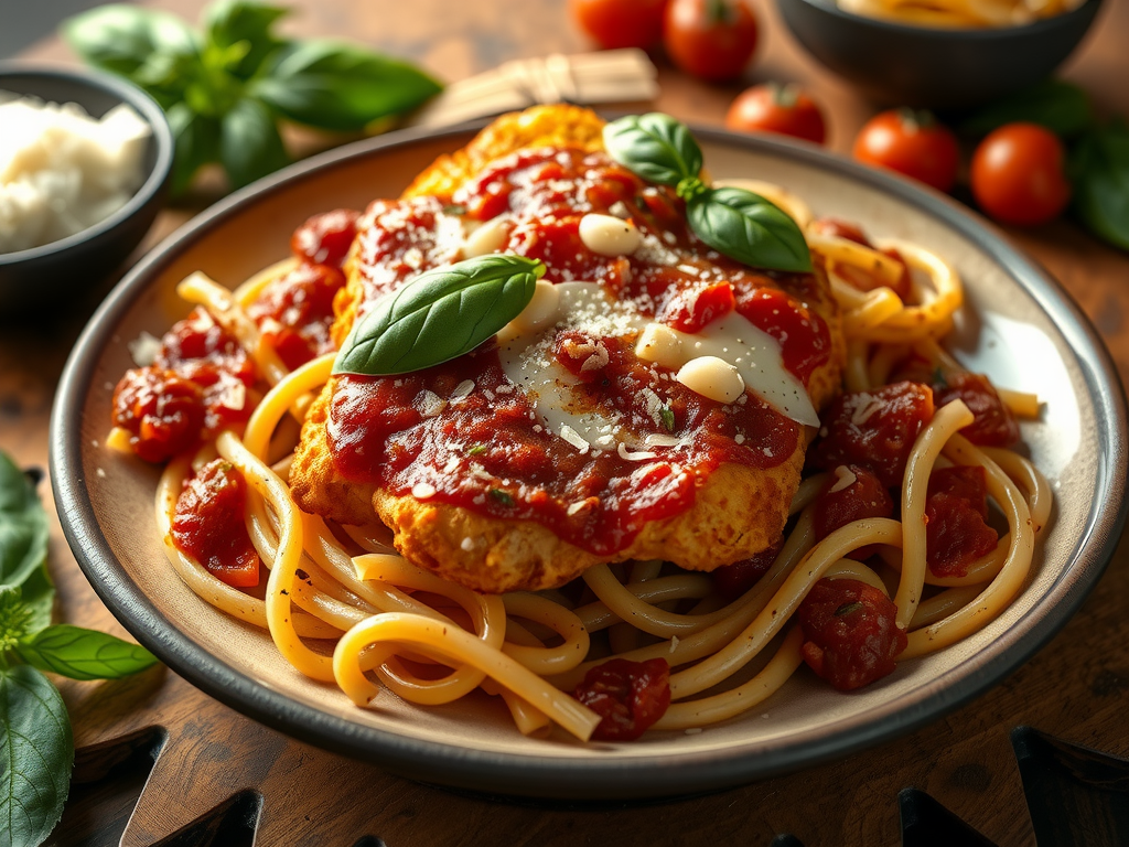 Chicken Parmigiana Pasta RECIPES