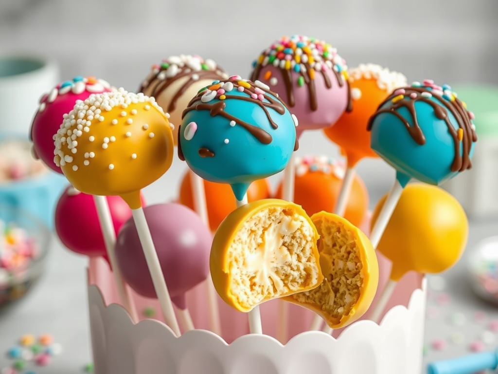 Hhomemade cake pops