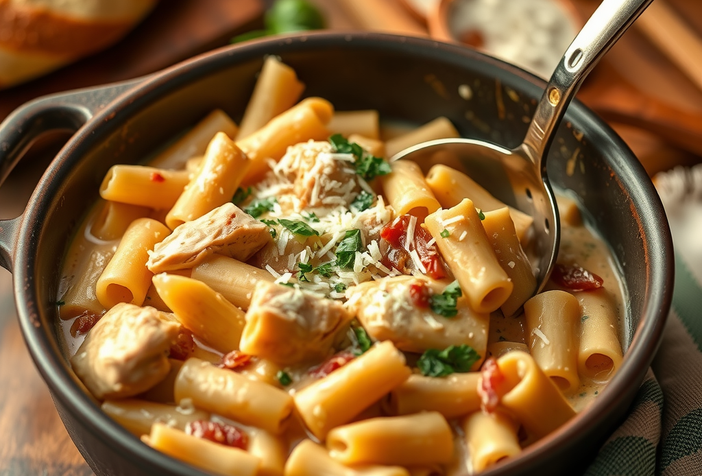 crockpot chicken pasta