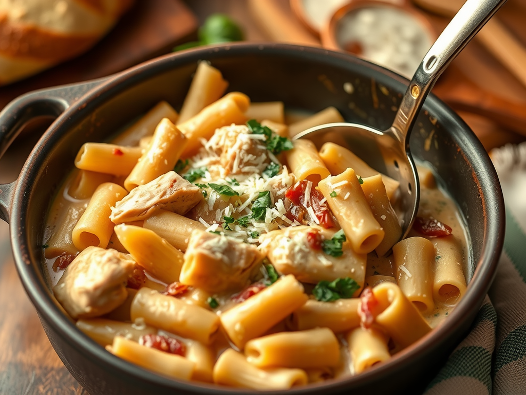 crockpot chicken pasta