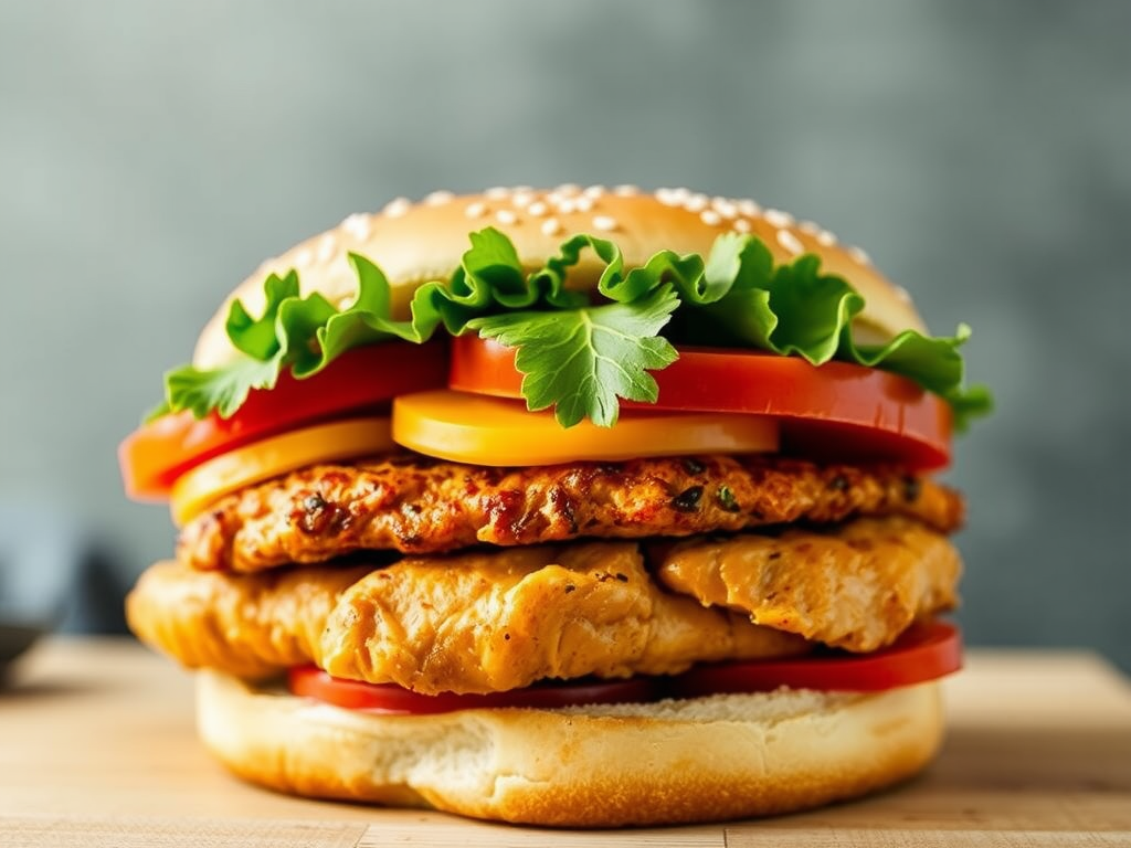 homemade chicken burgers