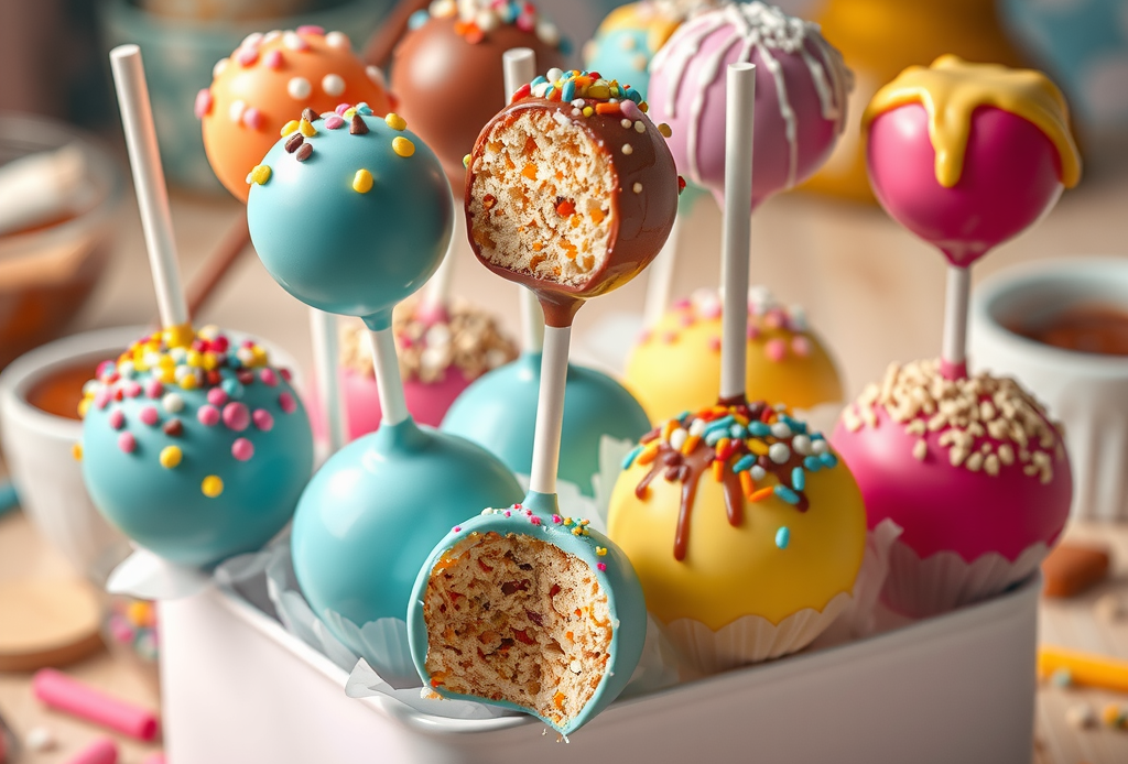 Hhomemade cake pops