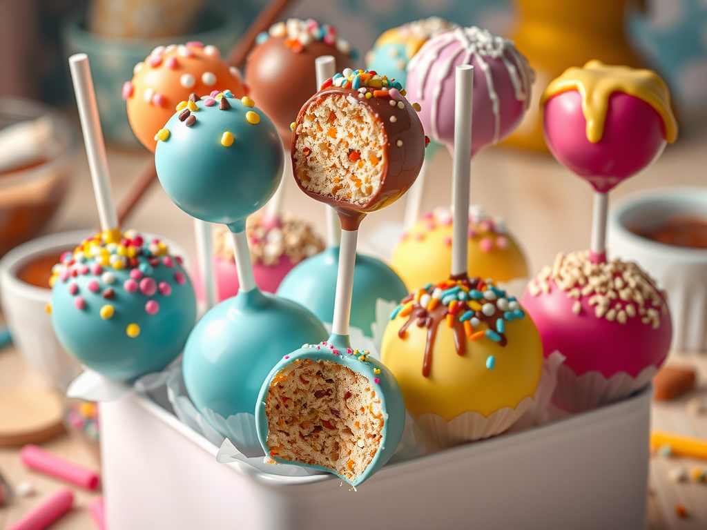 Hhomemade cake pops